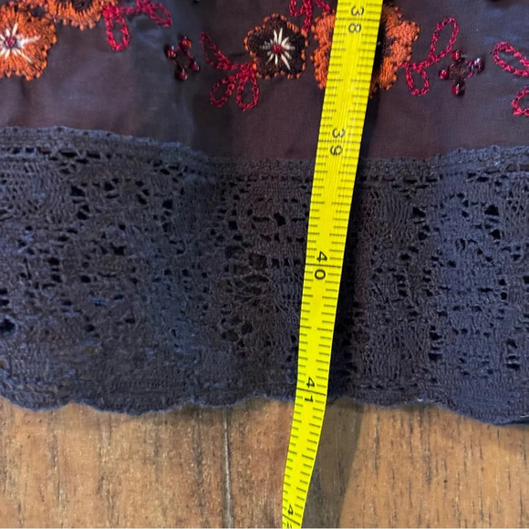 NWT Antonio Melani Havana Nights Dress in Espresso, size 4, Embroidered Beaded - Picture 13 of 13